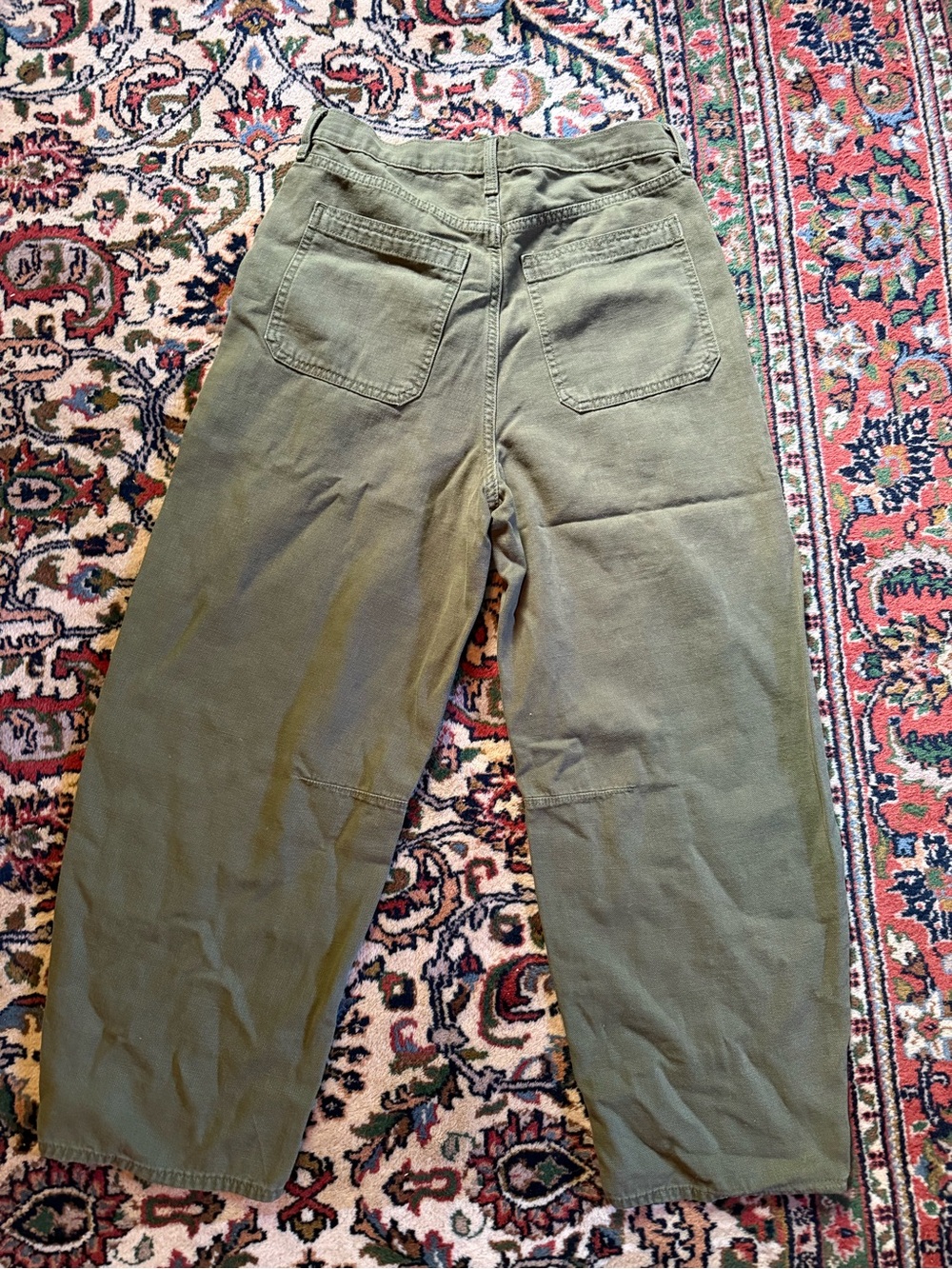 Universal Thread Olive Wide-Leg Utility Pants - Picture 2 of 3